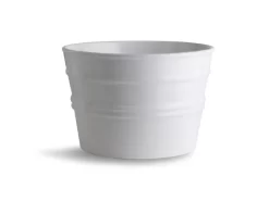 Lavabo Sospeso/Appoggio Bacile Cm.Ø46,5 H30 In Ceramica Opaco Bianco