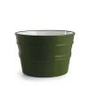 Lavabo Sospeso/Appoggio Bacile Cm.Ø46,5 H30 In Ceramica Lucido Verde Inglese