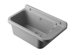 Pilozzo Lavanderia A Muro Interno/Esterno 60X34 H21 17L Polipropilene Opaco Grigio