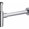 Sifone Per Lavabo Design Tondo Alto 11/4 Metallo Cromo