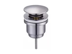 Piletta Lavabo Click-Clack Tonda Universale Con E Senza Troppo Pieno