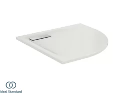 Piatto Doccia Ideal Standard® Ultra Flat New Semicircolare 80x80 Cm Con Ideal Grip Bianco Semilucido