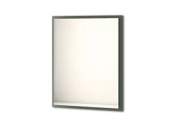 Specchio Bagno Con Luce Led Classic 90x73 Cm Verde Salvia Opaco