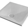 Piatto Doccia Puro Quadrato 80x80 Cotone Bianco Opaco