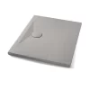 Piatto Doccia Appia Rettangolare 90x70 In Ceramica Effetto Pietra Grigio Opaco