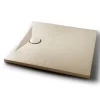 Piatto Doccia Appia Quadrato 90x90 In Ceramica Effetto Pietra Beige Opaco