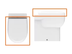 Sedile Wc Nemesi Con Soft-Close Bianco Lucido