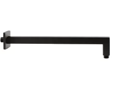Braccio Doccia Low 35 Cm Quadrato Nero Opaco