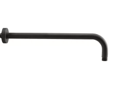 Braccio Doccia Low 40 Cm Tondo Nero Opaco