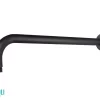 Braccio Doccia Pico 40 Cm Tondo Nero Opaco