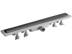 Canalina Raso-Doccia ABS/Inox 600 Mm Nero Opaco