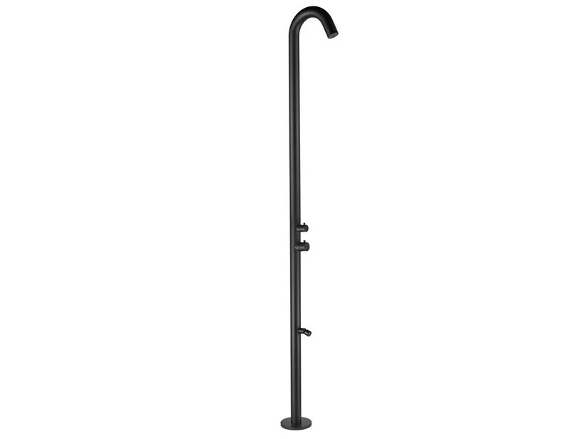 Colonna Doccia Quarto In Acciaio Inox Nero Opaco 1 Colonna Doccia Quarto In Acciaio Inox Nero Opaco