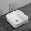 Lavabo Da Appoggio Dora 38,5x38,5 H14 In Ceramica Bianco Lucido
