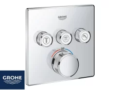 Miscelatore Per Doccia Incasso Grohe Smartcontrol Cube Termostatico Con Deviatore 3 Vie Cromo