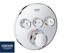 Miscelatore Per Doccia Incasso Grohe Smartcontrol Termostatico Con Deviatore 3 Vie Cromo