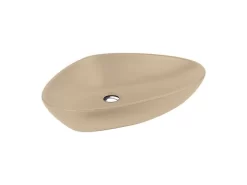 Lavabo Da Appoggio Bermuda 58X39 In Resina Opaco Crema Marfil