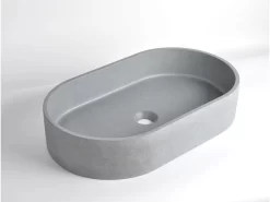 Lavabo Da Appoggio Concrete 60x35 H12 Cemento