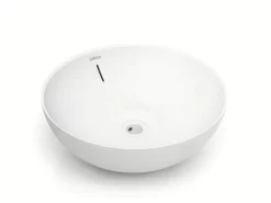 Lavabo Da Appoggio Design Villareal Ø42Xh15 In Ceramica Lucido Bianco