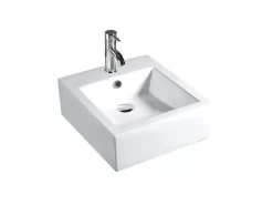 Lavabo Sospeso Jaen 47X46,5 H16 In Ceramica Lucido Bianco