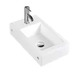 Lavabo Sospeso/Appoggio Merida 46X26,5 H11 In Ceramica Lucido Bianco