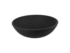 Lavabo Da Appoggio Semisfera Cm. Ø42 In Resina Opaco Nero Africa