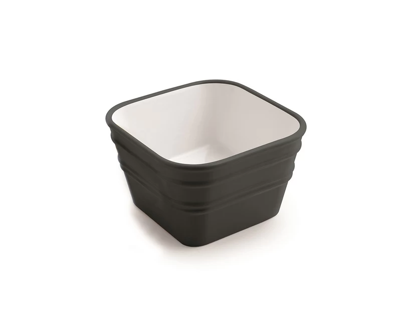 Lavabo Sospeso/Appoggio Bacile Qubo 40X40XH25 In Ceramica Grigio Opaco 1 Lavabo Sospeso/Appoggio Bacile Qubo 40X40XH25 In Ceramica Grigio Opaco