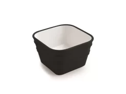 Lavabo Sospeso/Appoggio Bacile Qubo 40X40XH25 In Ceramica Nero Opaco