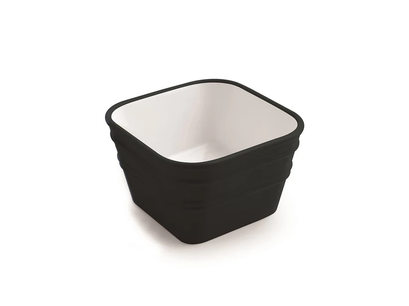 Lavabo Sospeso/Appoggio Bacile Qubo 40X40XH25 In Ceramica Nero Opaco 1 Lavabo Sospeso/Appoggio Bacile Qubo 40X40XH25 In Ceramica Nero Opaco