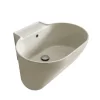 Lavabo Lavatoio Sospeso/Appoggio Tino 60X50Xh.30 In Ceramica Opaco Matera