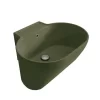 Lavabo Lavatoio Sospeso/Appoggio Tino 60X50Xh.30 In Ceramica Opaco Verde Bamboo