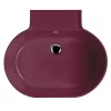 Lavabo Lavatoio Sospeso/Appoggio Tino 60X50Xh.30 In Ceramica Lucido Vinaccia