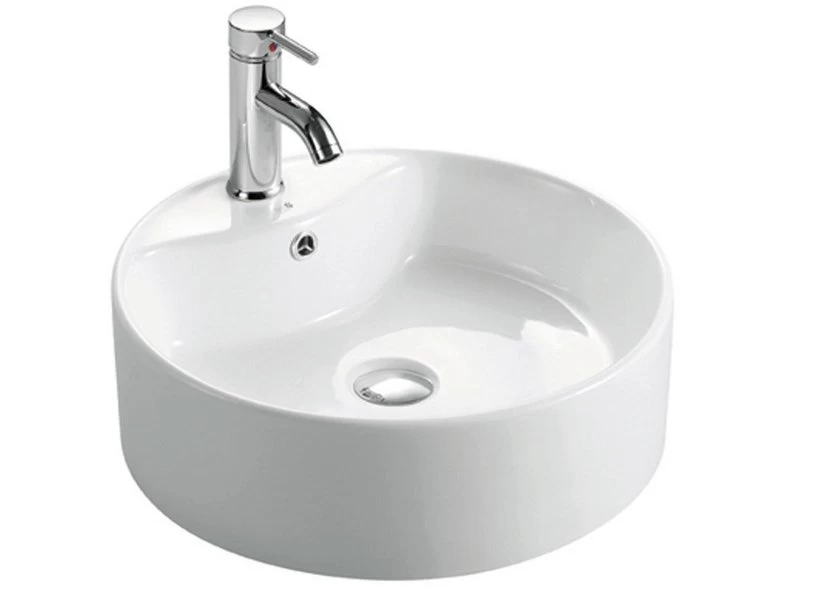 Lavabo Da Appoggio Yakarta Ø46 H15 In Ceramica Lucido Bianco 1 Lavabo Da Appoggio Yakarta Ø46 H15 In Ceramica Lucido Bianco