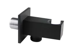 Presa Acqua Mel Duplex Quadra Nero Opaco