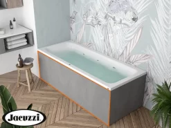 Pannello Frontale Per Vasca Idromassaggio Jacuzzi® Silk 180 Cm Cemento