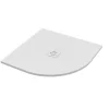 Piatto Doccia Semicircolare Crypto 90x90 H2,5 Cm In Resina Bianco