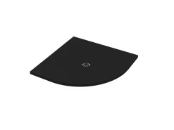 Piatto Doccia Semicircolare Crypto 80x80 H2,5 Cm In Resina Nero