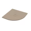Piatto Doccia Semicircolare Crypto 80x80 H2,5 Cm In Resina Sabbia