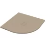 Piatto Doccia Semicircolare Crypto 90x90 H2,5 Cm In Resina Sabbia