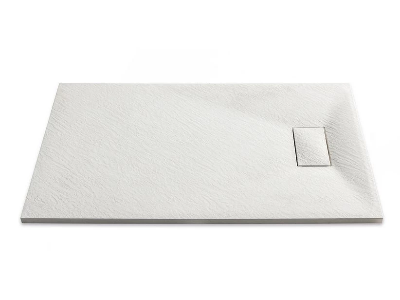 Piatto Doccia Stone 80X140 H2,6 In Resina Bianco 1 Piatto Doccia Stone 80X140 H2,6 In Resina Bianco