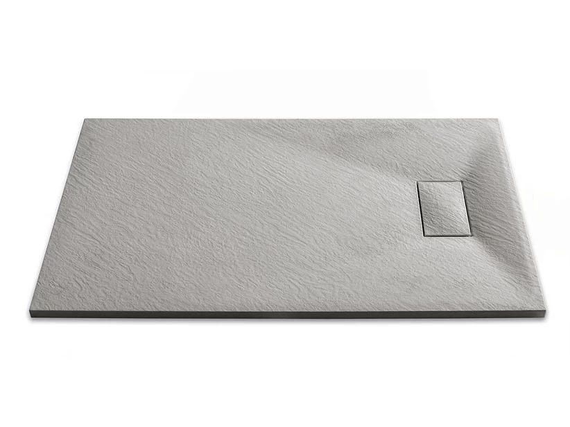 Piatto Doccia Stone 70X170 H2,6 In Resina Grigio Cemento 1 Piatto Doccia Stone 70X170 H2,6 In Resina Grigio Cemento