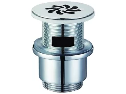 Piletta A Scarico Libero Con Troppopieno Cromo