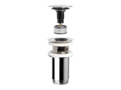 Piletta Lavabo Click Clack Forever H90 Mm Universale Con E Senza Troppo Pieno