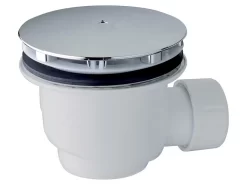 Piletta Doccia Decò Ø90 Mm Calotta Abs Cromo Senza Codolo