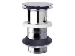 Piletta Per Lavabo/Bidet Clicker H90 Mm Con Troppo Pieno Ottone Cromo