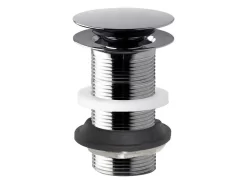 Piletta Per Lavabo/Bidet Clicker H90 Mm Senza Troppo Pieno Ottone Cromo