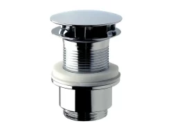 Piletta Lavabo Scarico Libero H40 Mm Senza Troppo Pieno Cromo