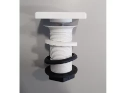 Piletta + Copripiletta Per Lavabi Topsy Unitop Hpl Scarico Libero