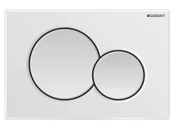 Placca Wc Geberit Sigma 01 2 Pulsanti Bianca