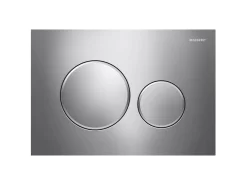 Placca Wc Geberit Sigma20 2 Pulsanti Cromo/Satinato/Cromo
