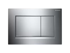 Placca Wc Geberit Sigma30 2 Pulsanti Cromo/Satinato/Cromo